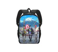 (Couche unique 16 pouces-12) Sac à dos d'école de prison bleu anime sac à dos étudiant créatif en polyester