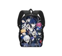 (Couche unique 16 pouces-14) Sac à dos d'école de prison bleu anime sac à dos étudiant créatif en polyester