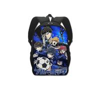 (Couche unique 16 pouces-15) Sac à dos d'école de prison bleu anime sac à dos étudiant créatif en polyester