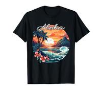 Coucher de soleil à Hawaii Aloha Flower Spirit Aloha Hawaii T-Shirt