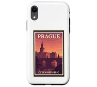 Coucher de soleil à Prague République tchèque Crépuscule Aube Voyage Art Graphic Coque pour iPhone XR