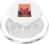 Coucher de soleil à Santa Fe Nouveau-Mexique Crépuscule Aube Voyage Art Graphic PopSockets PopGrip pour MagSafe