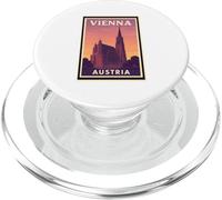 Coucher de soleil à Vienne Autriche Lever du soleil Aube Voyage Art Graphic PopSockets PopGrip pour MagSafe