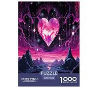 Coucher de Soleil Amour Puzzle 1000 Pieces Cadeau Unique Jeu Éduchatif Défi Jouet À De Qualité Supérieure Peinture Art pour Adultes Enfants 70x50cm/1000pcs