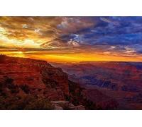 Coucher de soleil au Grand Canyon de la Yellowstone, puzzle en bois de 5000 pièces, puzzle d'apprentissage jouet éducatif pour adultes