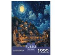Coucher de Soleil au Port Puzzle 1000 Pièces Cadeau Unique Jeu Éduchatif Défi Jouet À De Qualité Supérieure Peinture Art pour Adultes Et Enfants 70x50cm/1000pcs