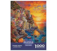 Coucher de Soleil au Port Puzzle 1000 Pièces Educa Jouet en Bois Divertissement Créatif De l'art De La DécoRation Jeu Éduchatif Challenge Toy Adultes Et Enfants À Partir De 14 Ans 70x50cm/1000pcs