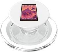 Coucher de soleil Bora Bora Polynésie française Lever du soleil Aube Art Graphic PopSockets PopGrip pour MagSafe
