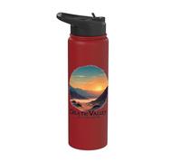 Coucher de soleil dans le désert du parc national de Death Valley Stainless Steel Insulated Water Bottle