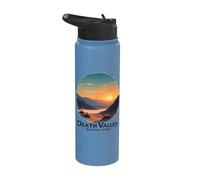 Coucher de soleil dans le désert du parc national de Death Valley Stainless Steel Insulated Water Bottle