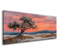 Coucher de Soleil Diamond Painting Adulte, Arbre Broderie Diamant Painting Complet, DIY 5D Peinture Diamant Diamond Strass Point de Croix Cristal Artisanat, Decoration Maison 80x160cm -zzg2508CY