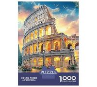 Coucher de Soleil du Colisée Paquet 1000 Pièces Carton Recy olisée Romain Puzzle, Décompression Adultes/Adolescents, Cadeau Personnalisé & Loisirs Intérieurs 52x38cm/1000pcs