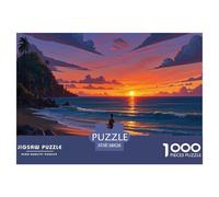 Coucher de Soleil du désert1000 Piece Jigsaw Puzzle for Adults and Kids Educhational Games solitaireFun and Challenging for Home Decoration Great Cadeau Idea38x26cm/1000pcs