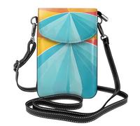 Coucher de soleil et lever du soleil avec vagues de mer - Petit sac à bandoulière imprimé pour femme, sac à main pour téléphone, sangle réglable, avec emplacements pour cartes, sac de voyage pour