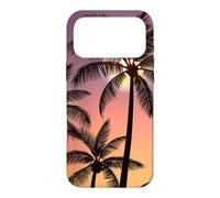 Coucher de Soleil Exotique Palmier - île Tropicale scène Nocturne Plage Coque pour iPhone 17 Pro Max