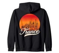 Coucher de Soleil France Monuments Sweat à Capuche