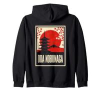 Coucher de Soleil Japonais Oda Nobunaga Samurai Warlord Sweat à Capuche