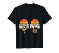 Coucher de soleil nautique I Found My Mermaid I Found My Captain T-Shirt