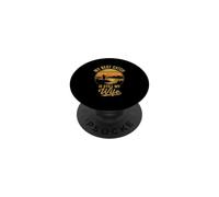 Coucher de Soleil Pêcheur Lac Plein air Vintage Nature Scène PopSockets PopGrip Adhésif