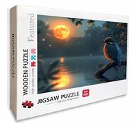 Coucher De Soleil Puzzle 2000 Pièces Adultes, Puzzle Bois 99x70cm, Adultes Jeu éducatif Défi énigme avec Une Boîte d'emballage Exquise, Jeu Relaxant Détente Collection, Decor Chambre, (Oiseau) 0-3077