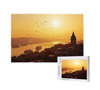 Coucher de Soleil Puzzle 2000 Pièces Adultes Puzzle Église Classique,Activite Manuelle Adulte,Puzzles Jeu Stimulants,Puzzles Impossible,Enjoy Activités de défi Familial pour Ies Soirées de Jeu,p928t