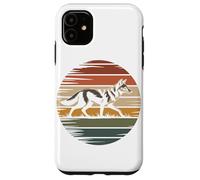 Coucher De Soleil Rétro Coyote Coyotes Coque pour iPhone 11
