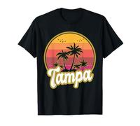 Coucher de Soleil rétro de Tampa en Floride T-Shirt