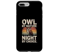 Coucher de Soleil rétro Owl by Nature Night by Choice Coque pour iPhone 7 Plus/8 Plus