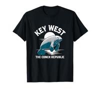 Coucher de Soleil sur Key West Manatee, The Conch Republic, Floride T-Shirt