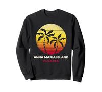 Coucher de Soleil sur la Plage de l'île Anna Maria en Floride Tropicale Sweatshirt