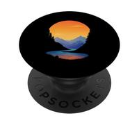 Coucher de Soleil sur la Rivi PopSockets PopGrip Adhésif