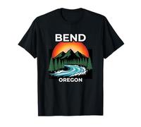 Coucher de Soleil sur la rivière de l'Oregon T-Shirt