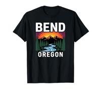 Coucher de Soleil sur la rivière de l'Oregon T-Shirt