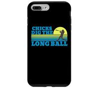 Coucher de Soleil sur Le Baseball Chicks Dig The Long Ball Coque pour iPhone 7 Plus/8 Plus