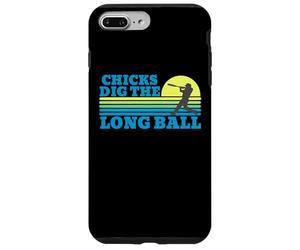 Coucher de Soleil sur Le Baseball Chicks Dig The Long Ball Coque pour iPhone 7 Plus/8 Plus