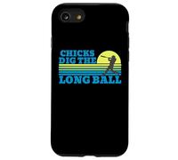 Coucher de Soleil sur Le Baseball Chicks Dig The Long Ball Coque pour iPhone SE (2020) / 7/8