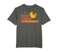 Coucher de soleil sur Magnum Island Retro Hoppers en PI T-Shirt