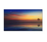 Coucher de soleil sur toile Plage et Mer Impression sur toile Plage Sunrise Image pour chambre tableau coucher de soleil mer Galaxy 30X45cm (12x18 pouces) sans cadre