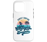 Coucher de Soleil Surf California Dreamin USA Surfer Coque pour iPhone 16 Pro