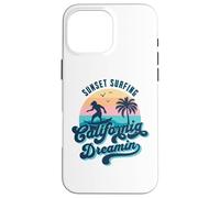 Coucher de Soleil Surf California Dreamin USA Surfer Coque pour iPhone 16 Pro Max