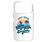 Coucher de Soleil Surf California Dreamin USA Surfer Coque pour iPhone 17 Pro