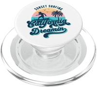 Coucher de Soleil Surf California Dreamin USA Surfer PopSockets PopGrip pour MagSafe