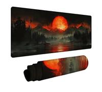 Coucher De Soleil Tapis de Souris XXL, Grand Sous Main Bureau 1600x800x3mm Voir, Haute Précision et Vitesse Mouse Pad, Desk Mat avec Base en Caoutchouc, Gaming Accessoire Bureau, pour PC Laptop 6-2353
