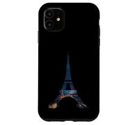 Coucher de soleil Tour Eiffel Paris City Night Scene Coque pour iPhone 11