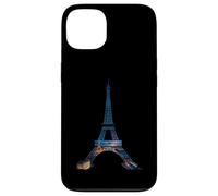 Coucher de soleil Tour Eiffel Paris City Night Scene Coque pour iPhone 13