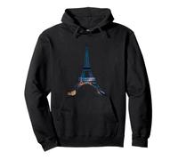 Coucher de soleil Tour Eiffel Paris City Night Scene Sweat à Capuche