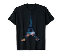 Coucher de soleil Tour Eiffel Paris City Night Scene T-Shirt