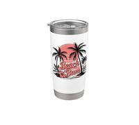 Coucher de soleil tropical Beach Bum Gobelet isotherme en acier inoxydable double paroi