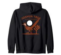 Coucher de Soleil Vintage avec Oiseaux de Joshua Tree en Californie Sweat à Capuche