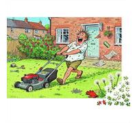 Coucher la pelouse Un Dimanche Matin Puzzle en Bois Imperméable DIY Puzzles De 1000 Pièces pour Adultes Cadeaux Amusant Jeux Éducatifs